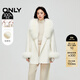 ONLY秋冬千金風(fēng)雙面呢毛領(lǐng)中長(cháng)款毛呢大衣女|12436T005 A01 香草奶油白 XS (155) 76A