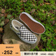 VANS范斯官方 經(jīng)典款Slip-On經(jīng)典一腳蹬鞋帆布鞋 黑白棋盤(pán)格 36