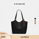 蔻馳（COACH）經(jīng)典標志DAY 暗扣托特包單肩包大容量復古斜挎包春季女包 B4/黑色