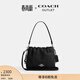 蔻馳（COACH）奧萊女士女包FAYE 22號拉繩手袋單肩斜挎包百搭 SV/黑色