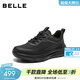 百麗厚底健步鞋男2026新款春季商場(chǎng)戶(hù)外休閑運動(dòng)鞋8ZK01AM6 黑色 42 (260mm)