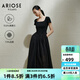 艾諾絲雅詩(shī)【商場(chǎng)同款】夏季新品萊賽爾中長(cháng)款連衣裙收腰小黑裙40439097 黑色 L