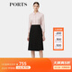 PORTS寶姿春季新品女裝職場(chǎng)通勤A(yíng)字半身小黑裙ALP8S008LWP096 黑色 XS (2)