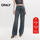 ONLY秋季時(shí)尚百搭高腰柔軟直筒褲牛仔褲女|124232065 J33 350水洗牛仔藍 S (160) 64A/SS