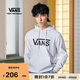 VANS萬(wàn)斯范斯官方 男女情侶連帽衛衣春季經(jīng)典LOGO 白色 L 