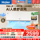 海爾（Haier）【國家補貼20%】空調掛機大一匹/1.5匹新一級能效雙排銅管蒸發(fā)器變頻冷暖家用壁掛式空調 以舊換新 【舒適風(fēng)】大1匹丨人感智控丨雙排純銅管