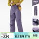 駱駝【三防】女裝沖鋒褲女傘兵褲防水防風(fēng)褲秋冬加絨保暖登山褲子