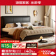 浪度家居小黑牛真皮軟床2026新款頭層牛皮復古簡(jiǎn)約臥室1.8米雙人大床齊邊 【加厚1.8mm】小黑牛真皮床 1500mm*2000mm【高腳款】