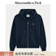 Abercrombie & Fitch【美式復古】經(jīng)典小麋鹿圖案美式抓絨衛衣25秋冬女裝152-5417 寶藍色 XS (160/84A)