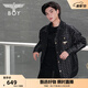 BOY LONDON【迷幻搖滾】春季滿(mǎn)印襯衫潮牌情侶薄款夾克外套N23901 黑色 （尺碼偏大，建議拍小一碼） M