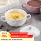 半物生活蒸蛋碗寶寶輔食碗蒸蛋羹專(zhuān)用帶蓋陶瓷小蒸碗雙耳碗家用蒸雞蛋羹碗