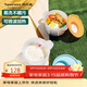 特百惠（Tupperware）微波460ml*2可加熱水晶湯碗水果碗 學(xué)生上班族便攜飯盒 藍+橙色