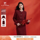 香影新年戰袍紅色小香風(fēng)短外套女2026春季新款裙子氣質(zhì)一整套穿搭 紅色 XL