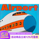英文原版 Airport 機場(chǎng) By Byron Barton 廖彩杏書(shū)單 名家推薦繪本 少兒英語(yǔ)親子互動(dòng)學(xué)習 交通工具 綠山墻