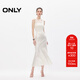 ONLY夏季質(zhì)感垂墜高腰中長(cháng)款魚(yú)尾裙半身裙女|124216007 A43 奶油白色 S (160) 64A