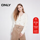 ONLY2025秋季新款簡(jiǎn)約舒適短款V領(lǐng)開(kāi)衫長(cháng)袖針織衫女|12513B019 A06 太古白色 S