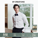 By Creations柏品純棉風(fēng)琴褶商務(wù)禮服襯衫男職業(yè)正裝白襯衫溫莎領(lǐng)休閑長(cháng)袖襯衣 標準領(lǐng)（DP免燙） 42