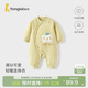 童泰（TONGTAI）嬰兒連體衣秋冬季純棉夾棉寶寶衣服兒童哈衣薄棉爬服黃色73cm