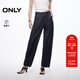 ONLY2025秋季新款復古風(fēng)高腰寬松錐形褲九分褲牛仔褲女|125149045 J37 1000洗水藍牛仔 L L標準褲長(cháng)
