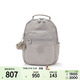 凱浦林【生日禮物】kipling女款26春夏新款雙肩背包書(shū)包|SEOUL系列 S-巖石灰