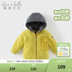 戴維貝拉（DAVE＆BELLA）女寶寶外套休閑男童棉服搖粒絨兒童連帽上衣冬季新款小童外衣童裝 芥末黃【現貨】 120 cm（建議身高110-120cm）