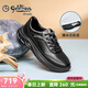 金利來(lái)（Goldlion）男鞋休閑鞋男新品運動(dòng)鞋男爆米花軟底輕奢男士皮鞋跑步鞋 黑色 40