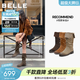 百麗（Belle）吳千語(yǔ)同款荒野來(lái)信西部靴女冬季新款商場(chǎng)絨面堆堆長(cháng)靴3QFC3DG5 深啡色長(cháng)筒-單里 33 (215mm)