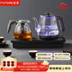 FUNORK全自動(dòng)上水電熱水壺 茶臺燒水壺家用辦公一體機茶桌茶幾嵌入式茶具電茶爐套裝 RY-10鈦灰色保溫1L