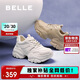 百麗小奶鯨老爹鞋厚底休閑運動(dòng)鞋D2U1DAM5 杏色 36