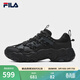 FILA 斐樂(lè )官方女鞋FLUID6SO貓爪6代復古時(shí)尚休閑鞋 黑/影黑灰-BD 36.5