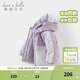 戴維貝拉（DAVE＆BELLA）童裝防水保暖寶寶棉襖男童兒童棉服女童外套冬季棉衣冬裝夾棉衣服 迷霧紫DB4237680-A 140 cm（建議身高130-140cm）