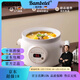 Bambetel班貝特德國品牌紫砂電燉鍋家用全自動(dòng)煲湯鍋燉湯鍋養生輔食煮粥鍋 白瓷膽3-5人29cm 3.8L
