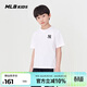 MLB休閑短袖T恤成人兒童簡(jiǎn)約基礎休閑圓領(lǐng)潮流7ATSB0453-50WHS-160