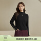 纖莉秀【柔軟親膚半高領(lǐng)】大碼女裝修身顯瘦打底針織衫胖mm冬新款5756 黑色 3XL