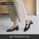 愛(ài)步（ECCO）26年春季新款復古瑪麗珍淺口羊皮低跟單鞋女 麗芙250613 黑色38