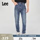 Lee25秋冬新品舒適中腰錐形五袋款中深藍男牛仔褲 中深藍 30