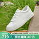 金利來(lái)（Goldlion）男鞋休閑鞋簡(jiǎn)潔大方緩震舒適板鞋G522430759BBB白色41