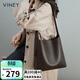 viney牛皮包包女包大容量水桶包輕奢單肩子母包生日禮物品牌送女友老婆