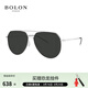 BOLON暴龍暴龍眼鏡金屬框太陽(yáng)鏡飛行員偏光駕駛墨鏡男BL8091 C90-灰色偏光