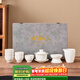 常生源羊脂玉白瓷功夫茶具整套家用蓋碗公道杯茶杯泡茶套裝 鑫新雅
