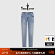 比音勒芬【輕薄牛仔面料】春夏款長(cháng)褲男士時(shí)尚休閑舒適直筒牛仔褲長(cháng)褲男 15淺藍色 2XL （33）