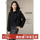 晚白【新品】2026春季重要場(chǎng)合小外套圓領(lǐng)氣質(zhì)優(yōu)雅百搭舒適短外套女 黑色 M