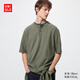 優(yōu)衣庫男裝女裝快干華夫格亨利領(lǐng)T恤/短袖483924 475361 483924/57深橄欖色 XL