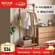 源氏木語(yǔ)實(shí)木衣架簡(jiǎn)約臥室衣帽架橡木可移動(dòng)掛衣架床邊掛衣服架子 【1】(橡木原木色)0.7米橡木掛衣架