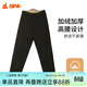 銅牛加厚保暖貼護男褲 秋冬新款棉褲中老年保暖褲夾層含駝絨NK170 黑灰 XL (175/100)