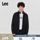 Lee標準版刺繡Logo男翻領(lǐng)牛仔襯衫休閑潮