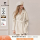香影雙面呢羊毛大衣女2025冬季新款呢子中長(cháng)款高級感白色毛呢外套 米白 S 155/80A/85-95斤