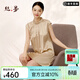 絲界100%真絲睡裙女26新品立領(lǐng)無(wú)袖背心裙極簡(jiǎn)桑蠶絲居家睡衣節日禮物 香檳色 2XL