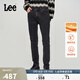 Lee商場(chǎng)同款709修身錐形黑灰暖巖恒溫男保暖牛仔褲 黑灰色 29褲長(cháng) 31