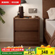 家逸實(shí)木床頭柜臥室輕奢高級感簡(jiǎn)約小戶(hù)型收納邊柜子置物架2026全新款